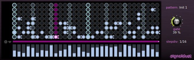 Dust Arp 32 is a polyphonic pattern arpeggiator