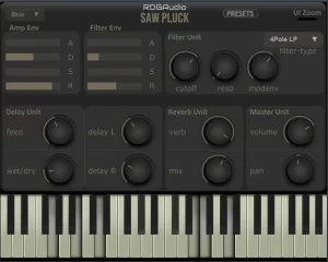 Rdgaudio Sawpluck Analogue Trance Synthesizer